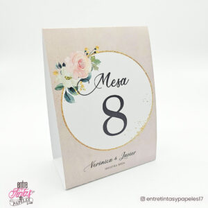Número de mesa para cualquier evento