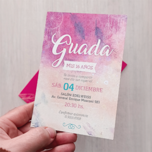 Invitaciones 15 Años Tarjeton + Estuche