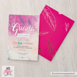 Invitaciones 15 Años Tarjeton + Estuche