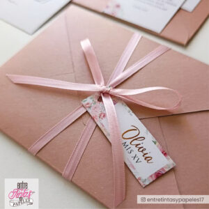 Invitaciones 15 Años con sobre